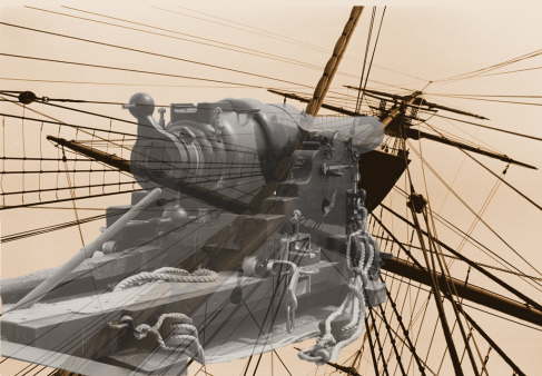 Gun& Rigging Sepia (Layers)